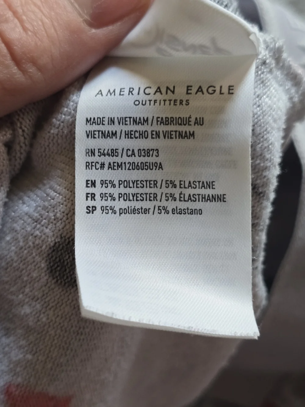 American Eagle Outfitters Gray and Red Mickey Mouse Pajama Set